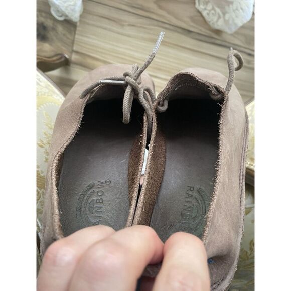 Rainbow  Men’s Leather Lace-Up Shoes Men’s M9 Natural Brown Moccasin Style main image 6